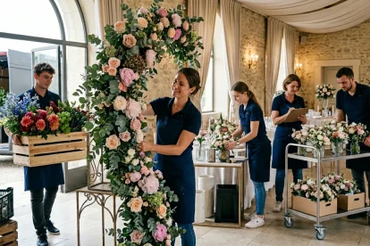 fleur pour evenement entreprise